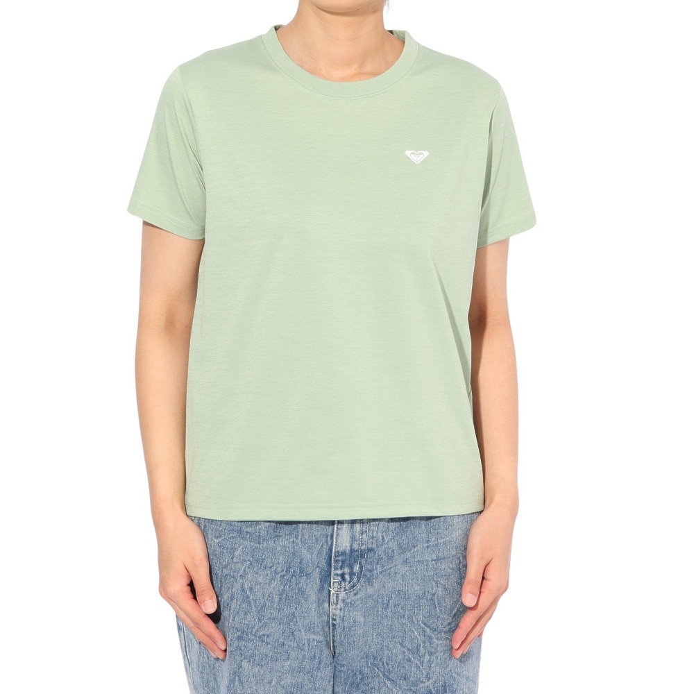 ロキシー（ROXY）（レディース）ラッシュガード 半袖 HISTORICAL ロゴTシャツ 25SPRLY251037SAG