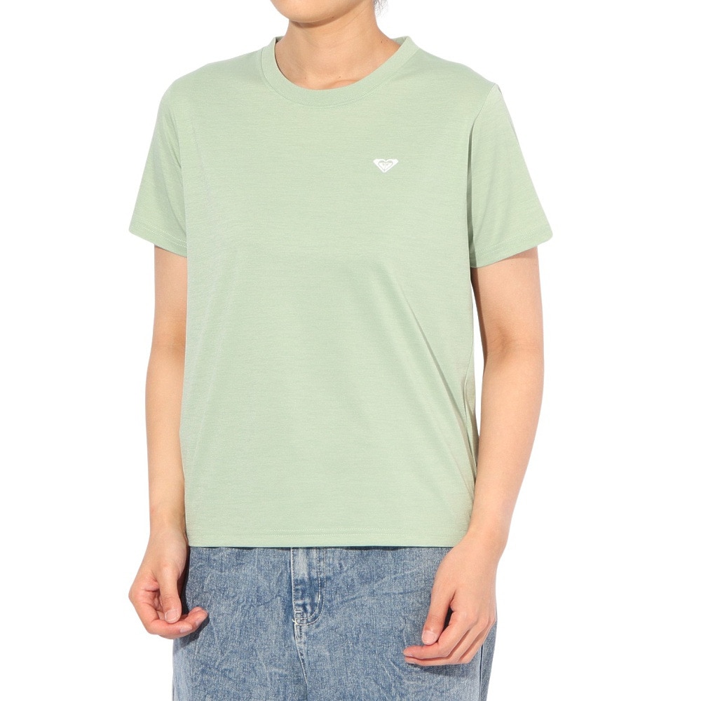 ロキシー（ROXY）（レディース）ラッシュガード 半袖 HISTORICAL ロゴTシャツ 25SPRLY251037SAG