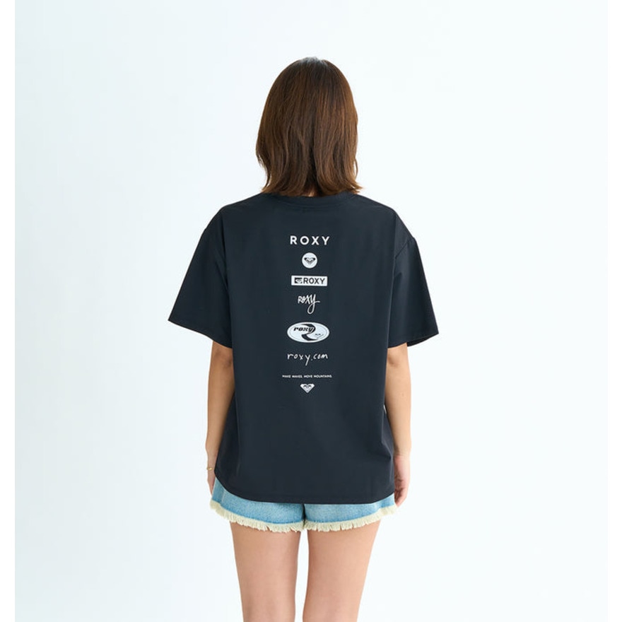 ロキシー（ROXY）（レディース）ラッシュガード 半袖Tシャツ HISTORICAL LOGO LINE 25SURLY252020BLK