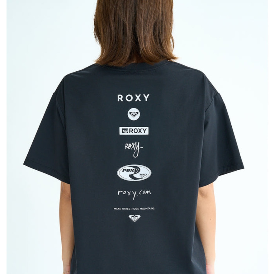 ロキシー（ROXY）（レディース）ラッシュガード 半袖Tシャツ HISTORICAL LOGO LINE 25SURLY252020BLK