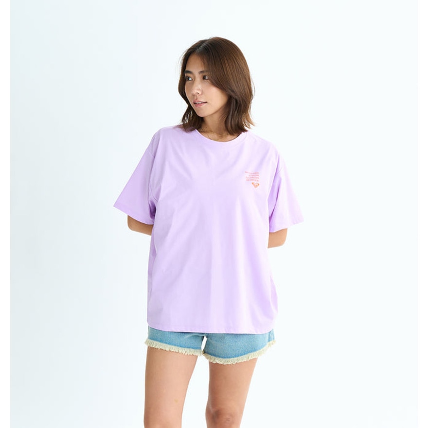 ロキシー（ROXY）（レディース）ラッシュガード 半袖Tシャツ HISTORICAL LOGO LINE 25SURLY252020LAV