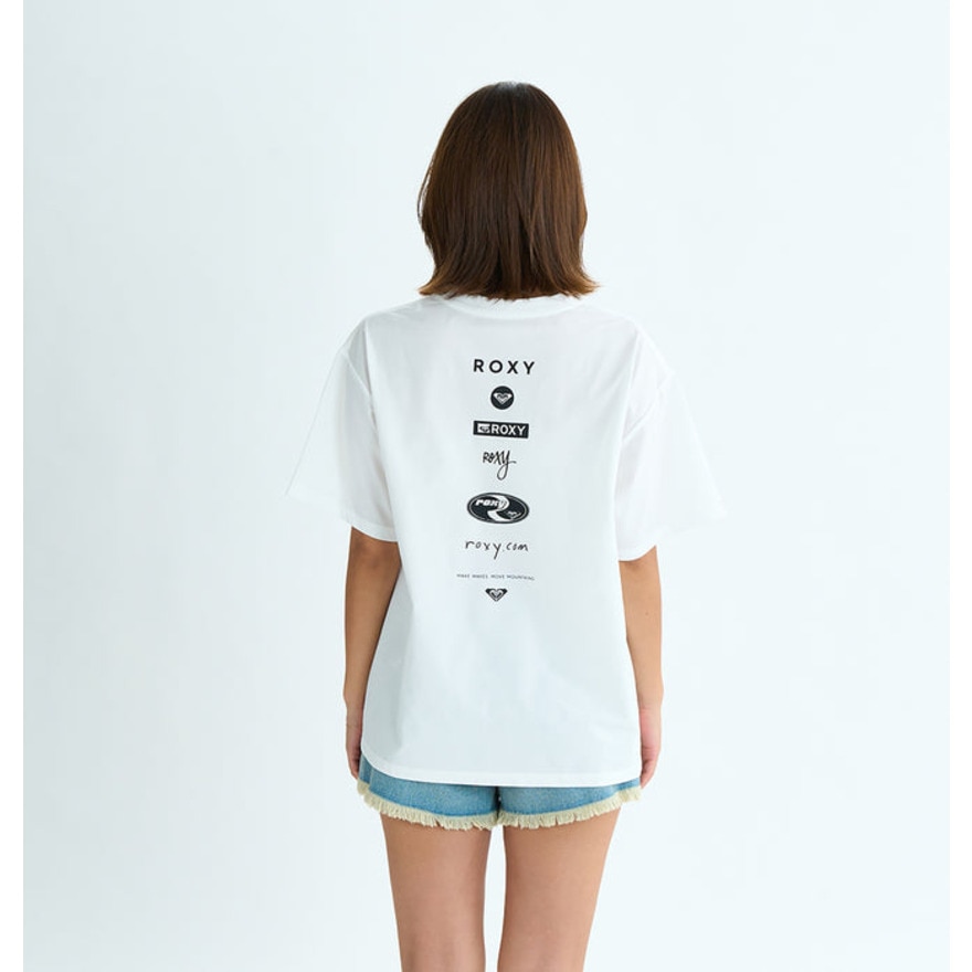 ロキシー（ROXY）（レディース）ラッシュガード 半袖Tシャツ HISTORICAL LOGO LINE 25SURLY252020WHT