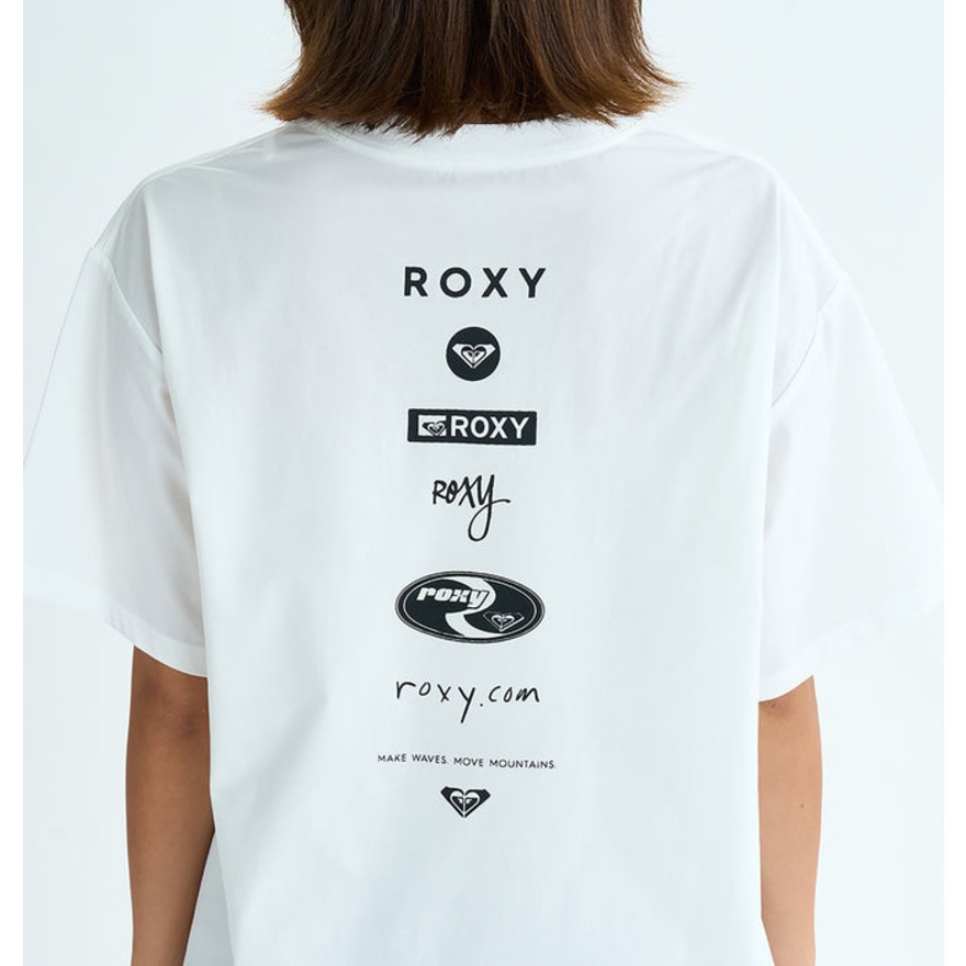 ロキシー（ROXY）（レディース）ラッシュガード 半袖Tシャツ HISTORICAL LOGO LINE 25SURLY252020WHT