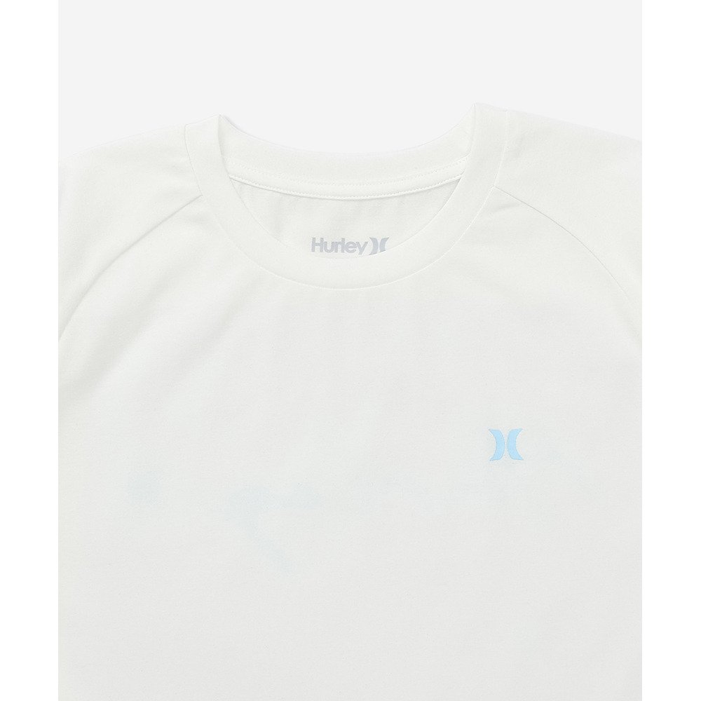 ハーレー（HURLEY）（レディース）ラッシュガード 半袖 ファントム クルーシブ ロゴ WSRG261006-WHT