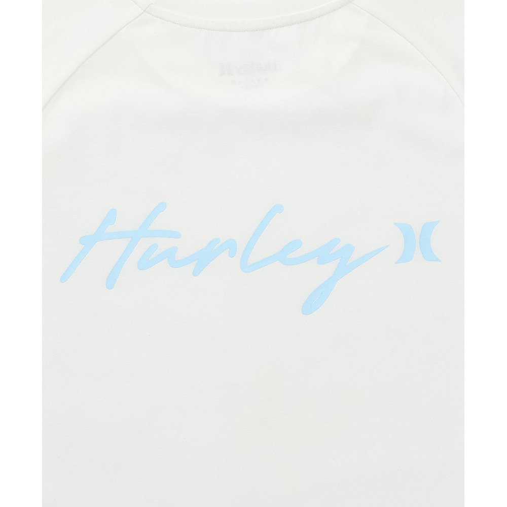 ハーレー（HURLEY）（レディース）ラッシュガード 半袖 ファントム クルーシブ ロゴ WSRG261006-WHT