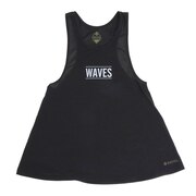 スウィベル（Swivel）（レディース）ラッシュガード グラフィックタンクトップ 3 ブラック 水陸両用 体型カバー 582SW0DSK5518 BLK