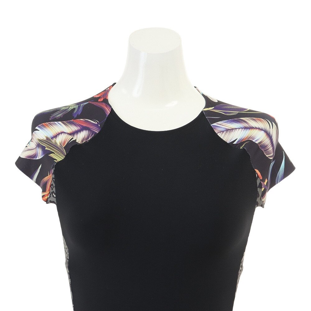 ハーレー（HURLEY）（レディース）水着 ラッシュガード オールインワン UVカット UPF50+ 速乾 FLANIMAL AV0801-010