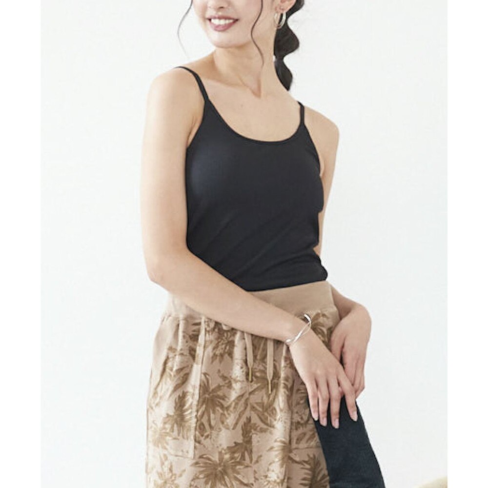 オーシャンパシフィック（Ocean Pacific）（レディース）ラッシュガード 水着 キャミソール UVインナー UVカット90%以上 ブラック  521455-BLK マリン、ウィンタースポーツ用品はヴィクトリア