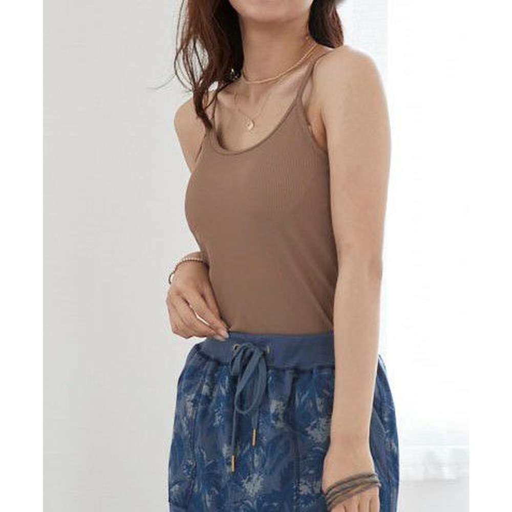 オーシャンパシフィック（Ocean Pacific）（レディース）ラッシュガード 水着 キャミソール UVインナー UVカット90%以上 ブラウン 521455-MOC