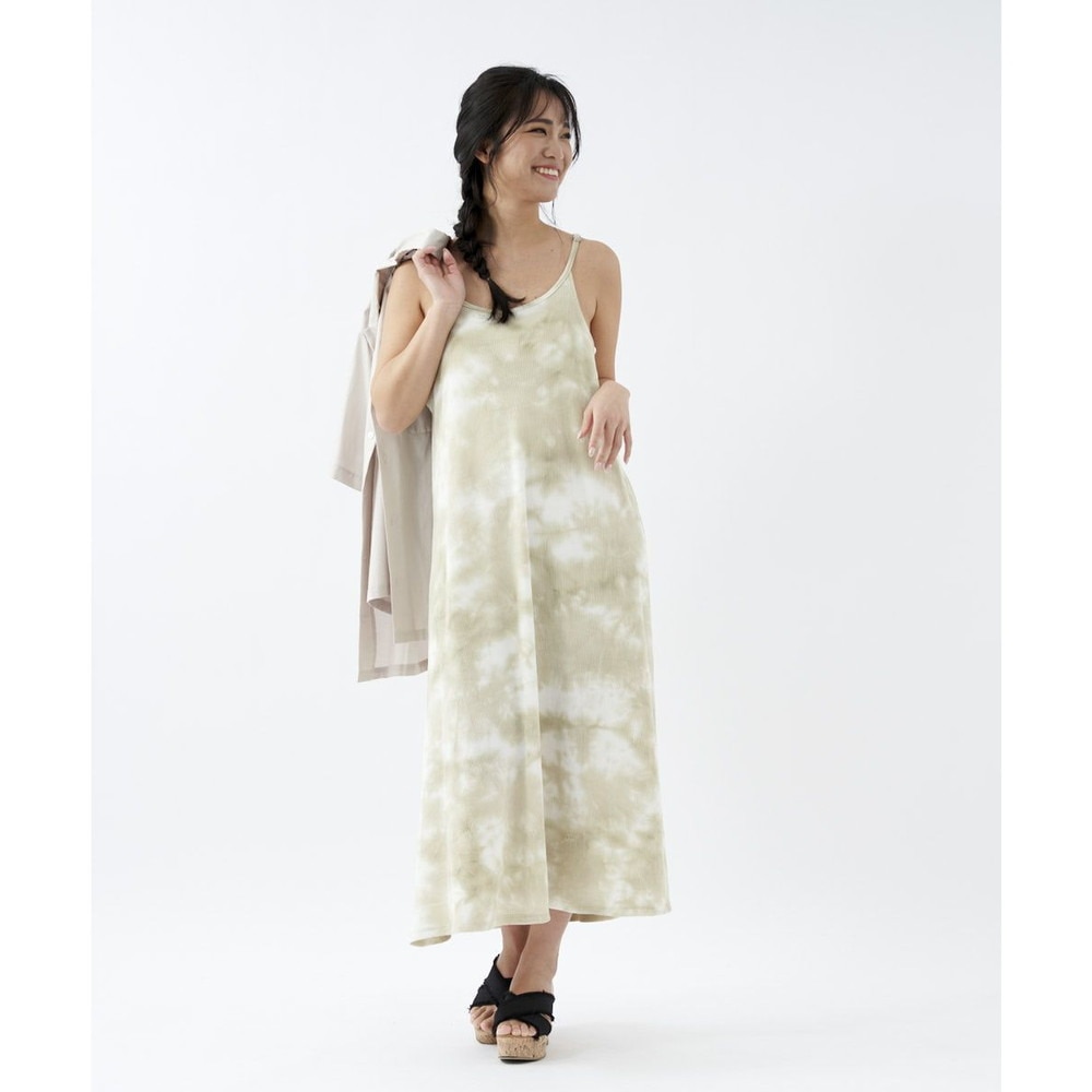 オーシャンパシフィック（Ocean Pacific）（レディース）水着 ラッシュガード オールインワン キャミワンピース UVカット 水陸両用 ベージュ 522481-BEG