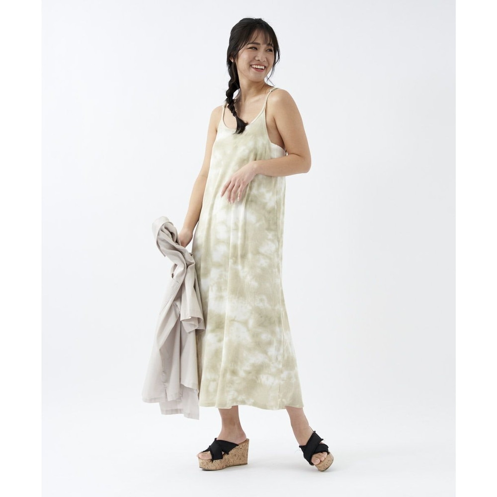 オーシャンパシフィック（Ocean Pacific）（レディース）水着 ラッシュガード オールインワン キャミワンピース UVカット 水陸両用 ベージュ 522481-BEG