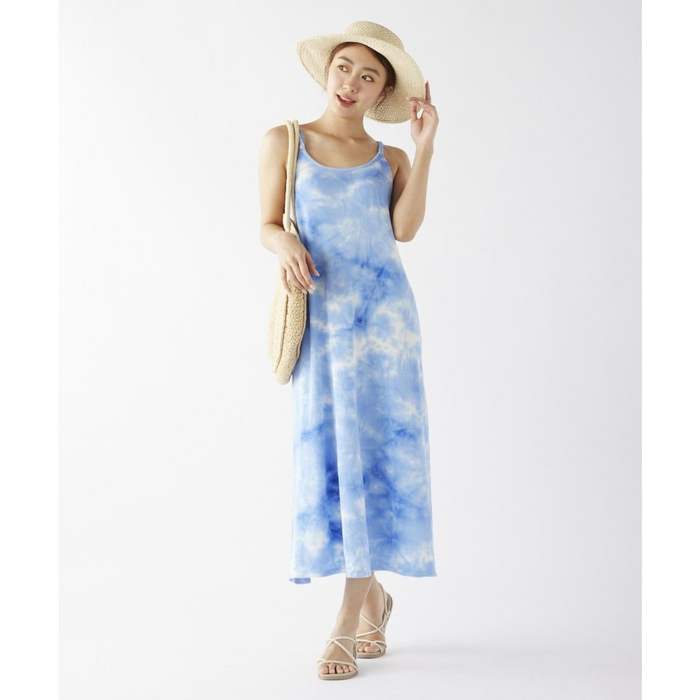 オーシャンパシフィック（Ocean Pacific）（レディース）水着 ラッシュガード オールインワン キャミワンピース UVカット 水陸両用 ブルー 522481-BLU