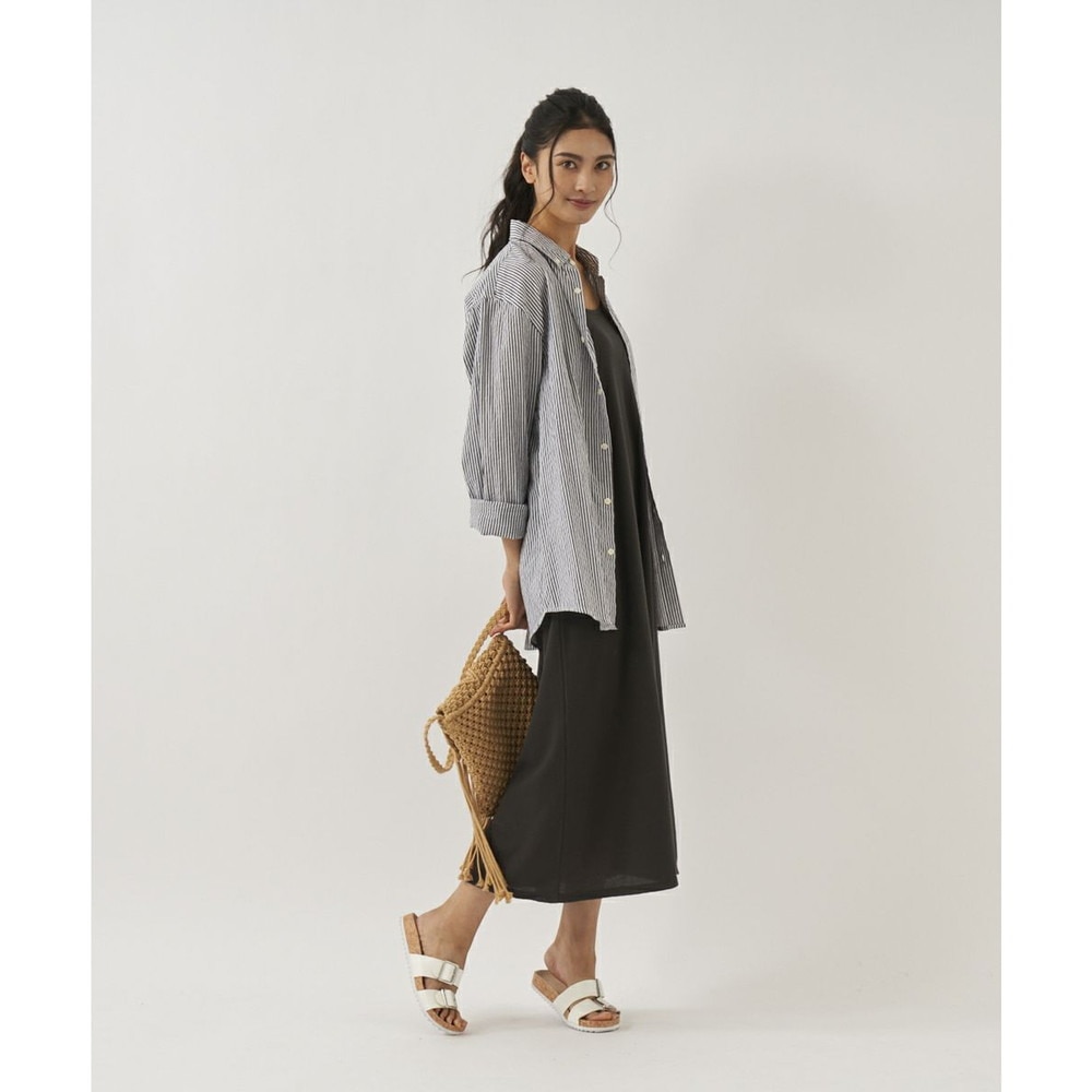 オーシャンパシフィック（Ocean Pacific）（レディース）水着 ラッシュガード オールインワン キャミワンピース UVカット 水陸両用 チャコールグレー 522481-CHA