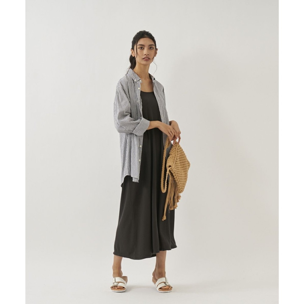 オーシャンパシフィック（Ocean Pacific）（レディース）水着 ラッシュガード オールインワン キャミワンピース UVカット 水陸両用 チャコールグレー 522481-CHA