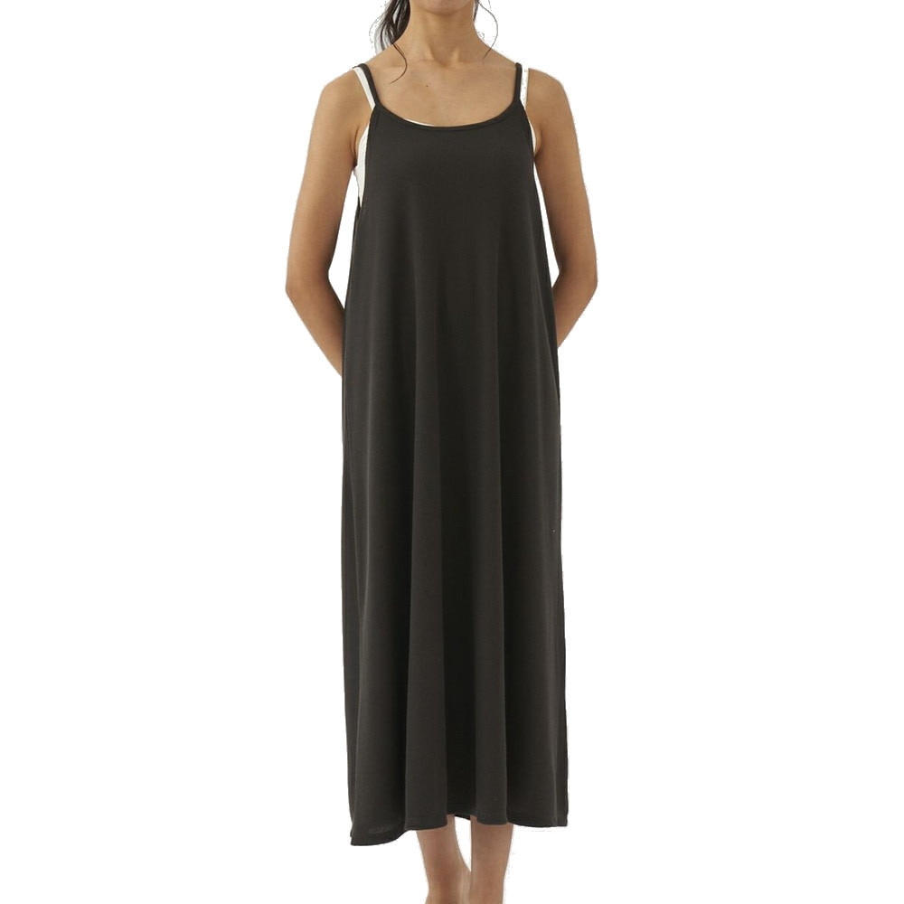オーシャンパシフィック（Ocean Pacific）（レディース）水着 ラッシュガード オールインワン キャミワンピース UVカット 水陸両用 チャコールグレー 522481-CHA