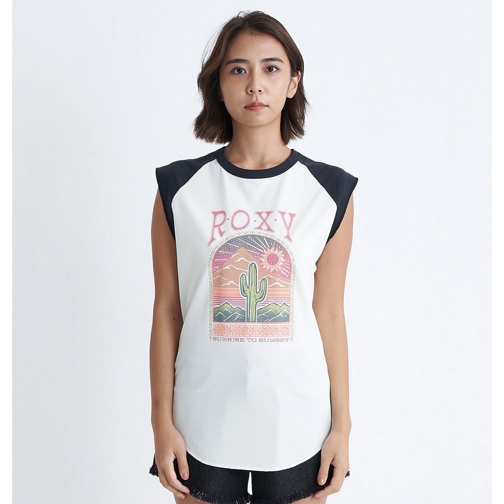 ロキシー（ROXY）（レディース）ラッシュガード ノースリーブ SUCCULENT PARADISE S/L RASH 24SURLY242014OWT