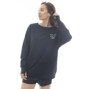 (レディース)ラッシュガード 長袖 MORFY ロゴ 長袖 ボートネック Tシャツ BF013856 BLK
