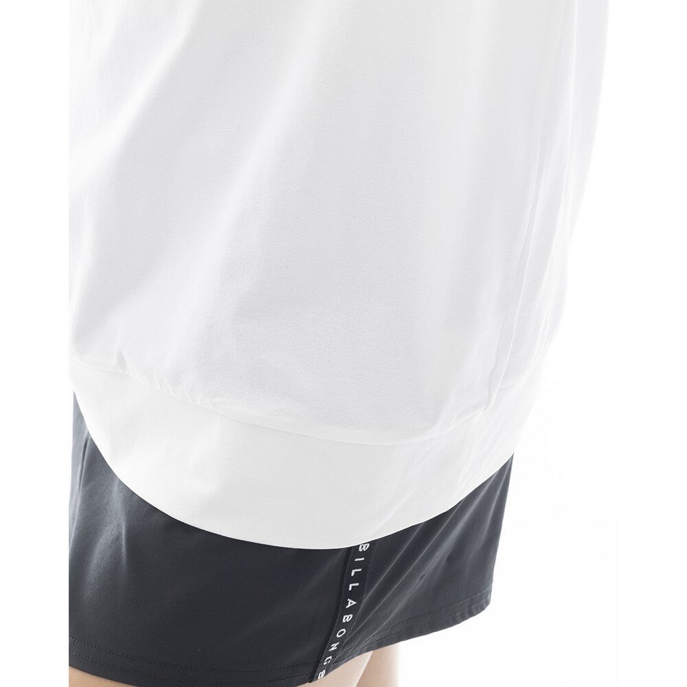 ビラボン（BILLABONG）（レディース）ラッシュガード 長袖 MORFY ロゴ 長袖 ボートネック Tシャツ BF013856 WHT