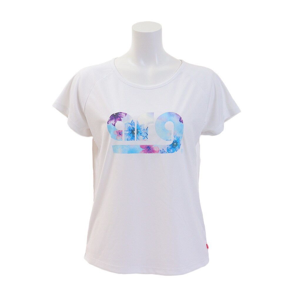  ラッシュガード レディース ロゴTシャツ AG99MW1205 WHT