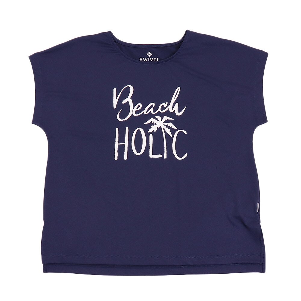  【多少の傷汚れありの為大奉仕】ラッシュガード レディース SWIM GRAPHIC Tシャツ 582SW9CD2508 NVY