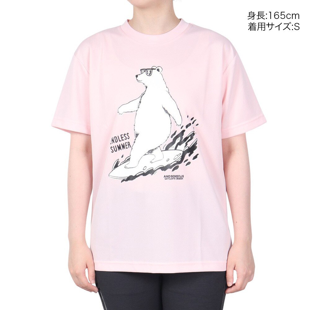 SCOPEDOG236（レディース）ラッシュガード BEACH CRUISER 半袖Tシャツ ASBCTKW-LPK