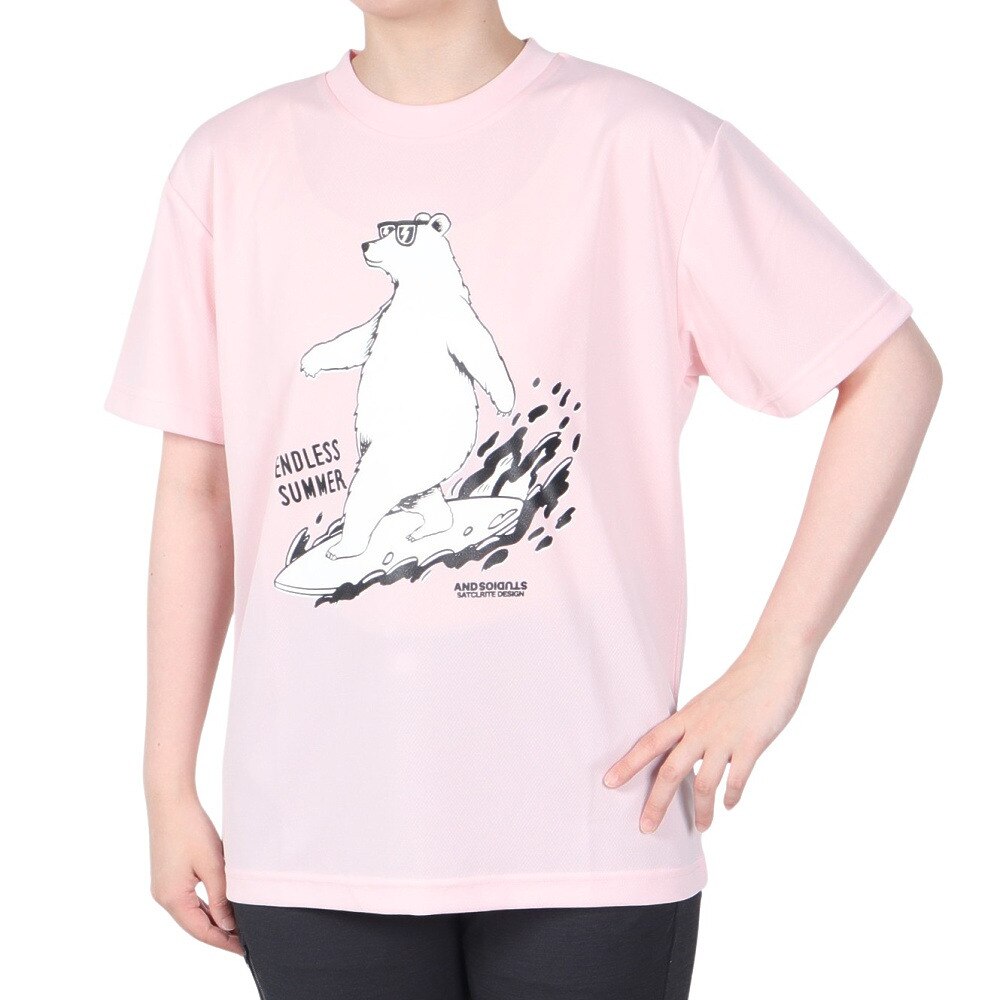 SCOPEDOG236（レディース）ラッシュガード BEACH CRUISER 半袖Tシャツ ASBCTKW-LPK