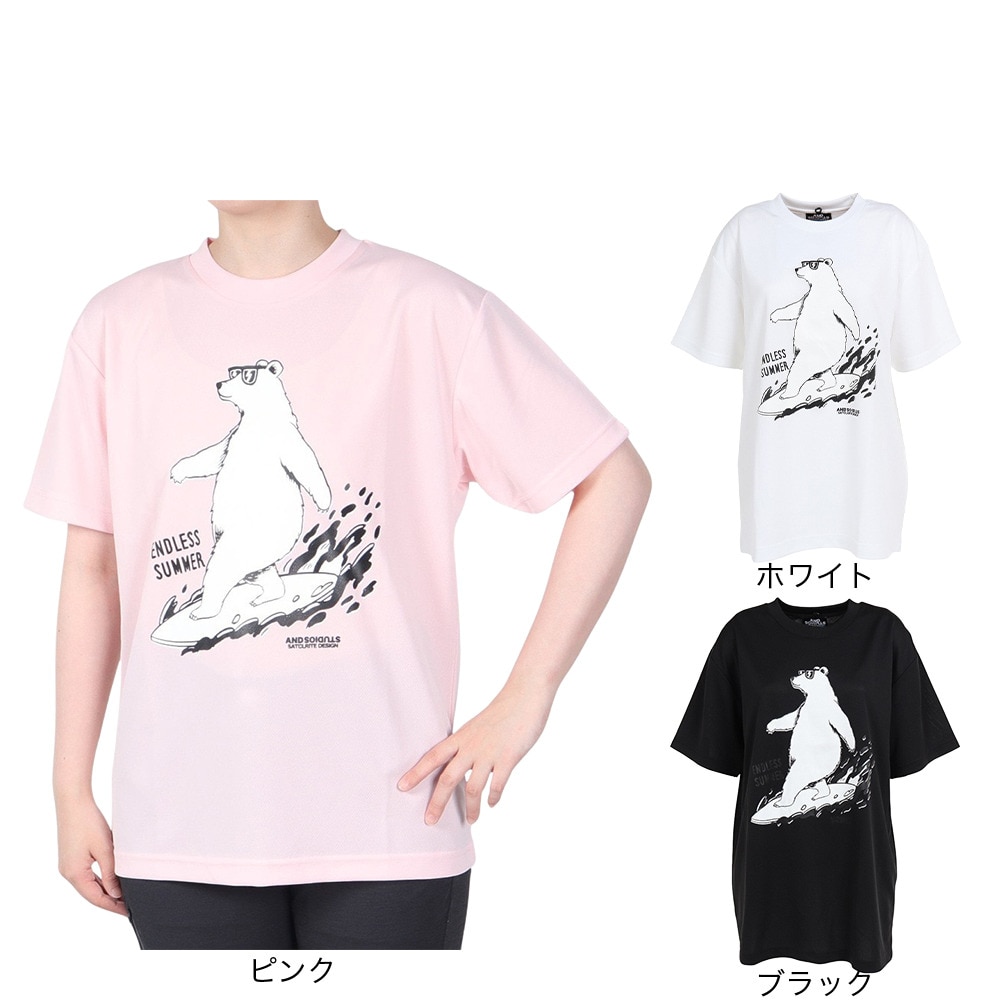 SCOPEDOG236（レディース）ラッシュガード BEACH CRUISER 半袖Tシャツ ASBCTKW-WHT