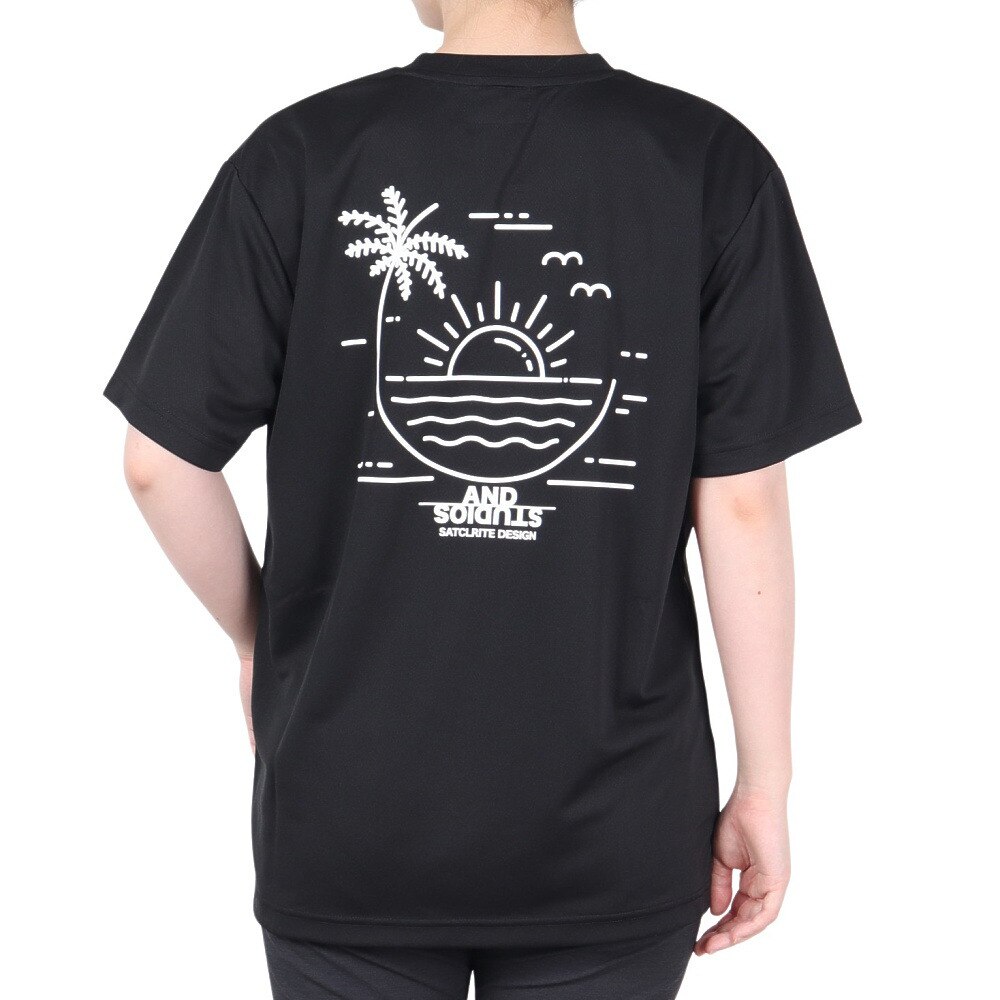 スコープ ドッグ 236（SCOPEDOG236）（レディース）ラッシュガード BEACH CRUISER 半袖Tシャツ ASBCTS2W-BLK