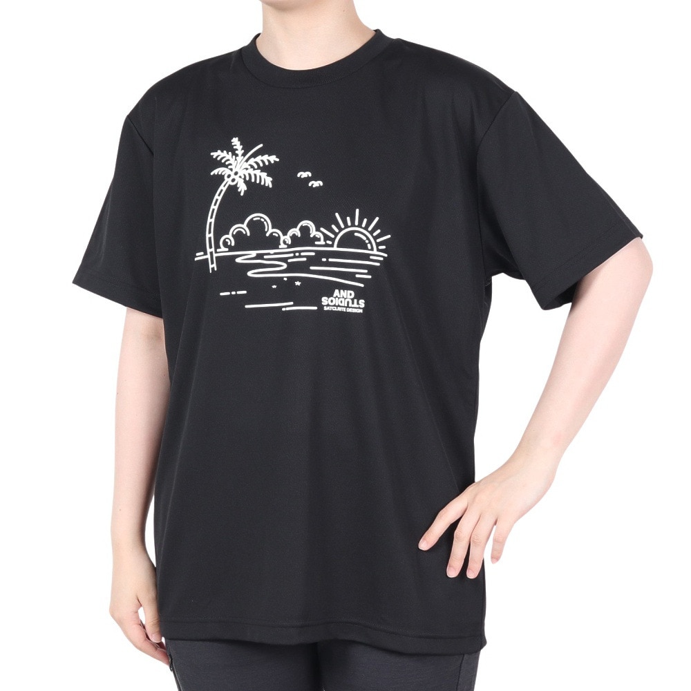 スコープ ドッグ 236（SCOPEDOG236）（レディース）ラッシュガード BEACH CRUISER 半袖Tシャツ ASBCTS2W-BLK