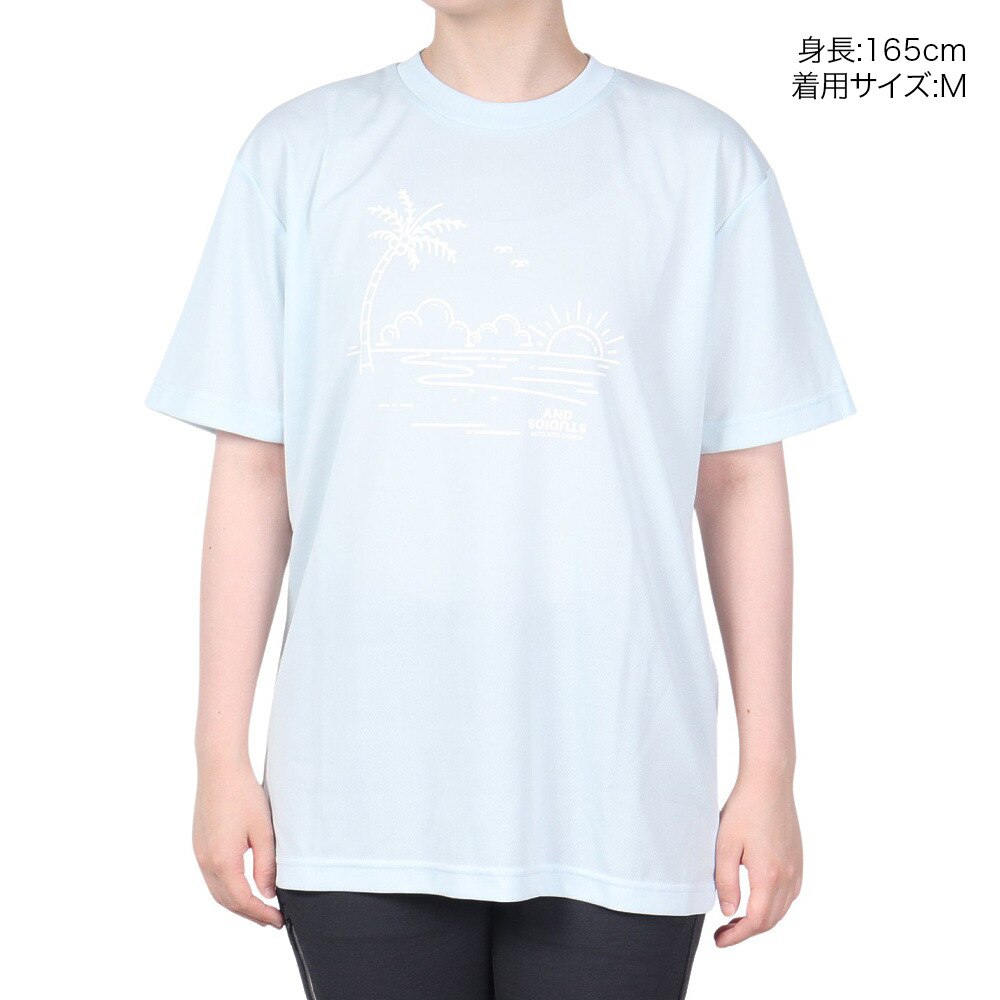 SCOPEDOG236（レディース）ラッシュガード BEACH CRUISER 半袖Tシャツ ASBCTS2W-LBL