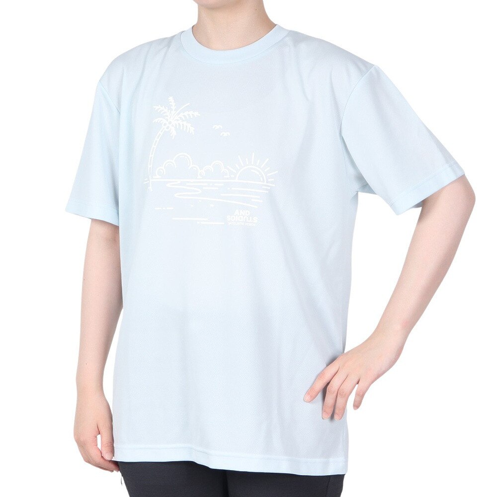 SCOPEDOG236（レディース）ラッシュガード BEACH CRUISER 半袖Tシャツ ASBCTS2W-LBL