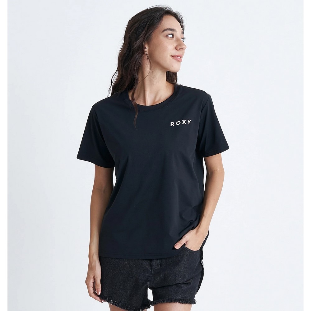 ロキシー（ROXY）（レディース）ラッシュガード 半袖 Tシャツ HISTORIA DEL LOGO 24SURLY242018BBK