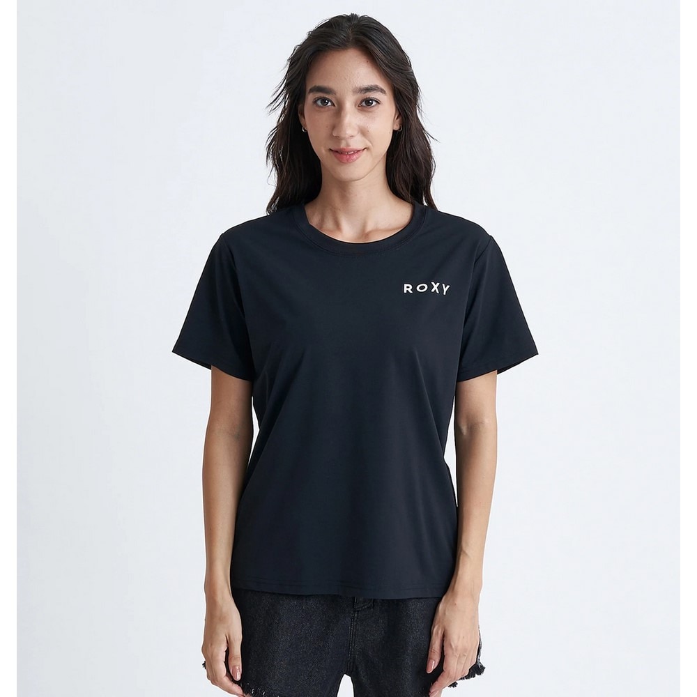 ロキシー（ROXY）（レディース）ラッシュガード 半袖 Tシャツ HISTORIA DEL LOGO 24SURLY242018BBK
