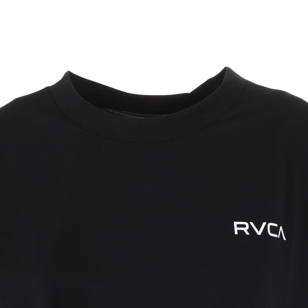 ルーカ（RVCA）（レディース）ラッシュガード 半袖 サーフ クロップド Tシャツ BE04C850 BLK