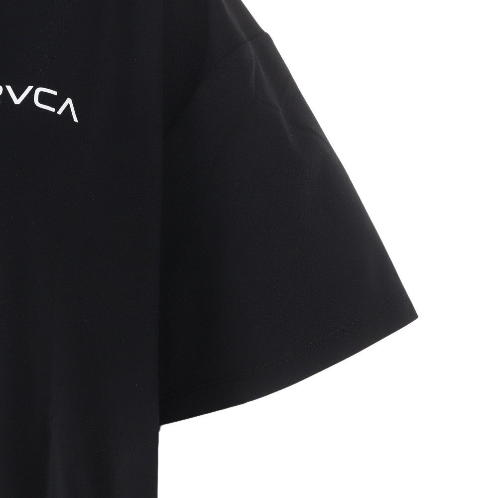 ルーカ（RVCA）（レディース）ラッシュガード 半袖 サーフ クロップド Tシャツ BE04C850 BLK
