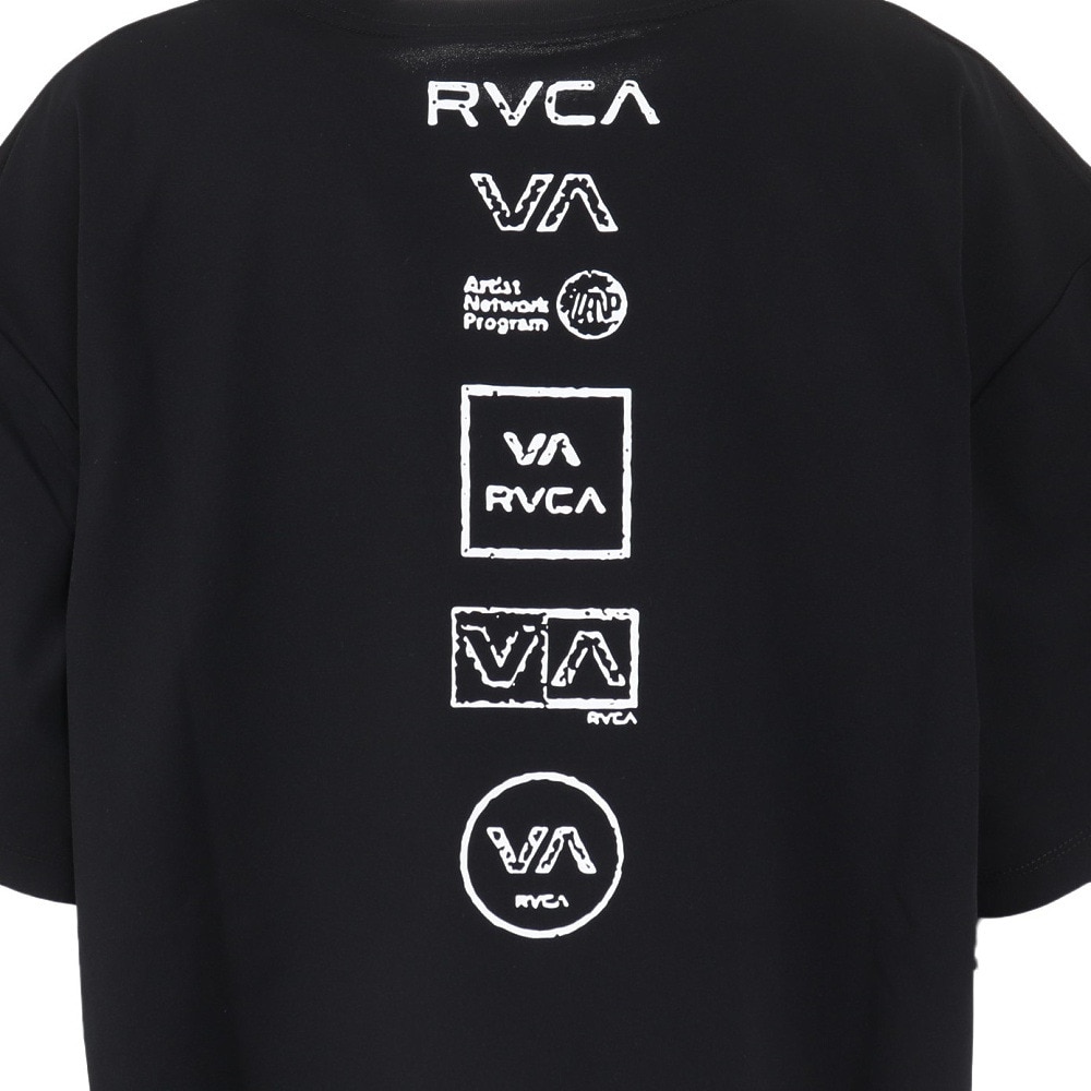 ルーカ（RVCA）（レディース）ラッシュガード 半袖 サーフ クロップド Tシャツ BE04C850 BLK