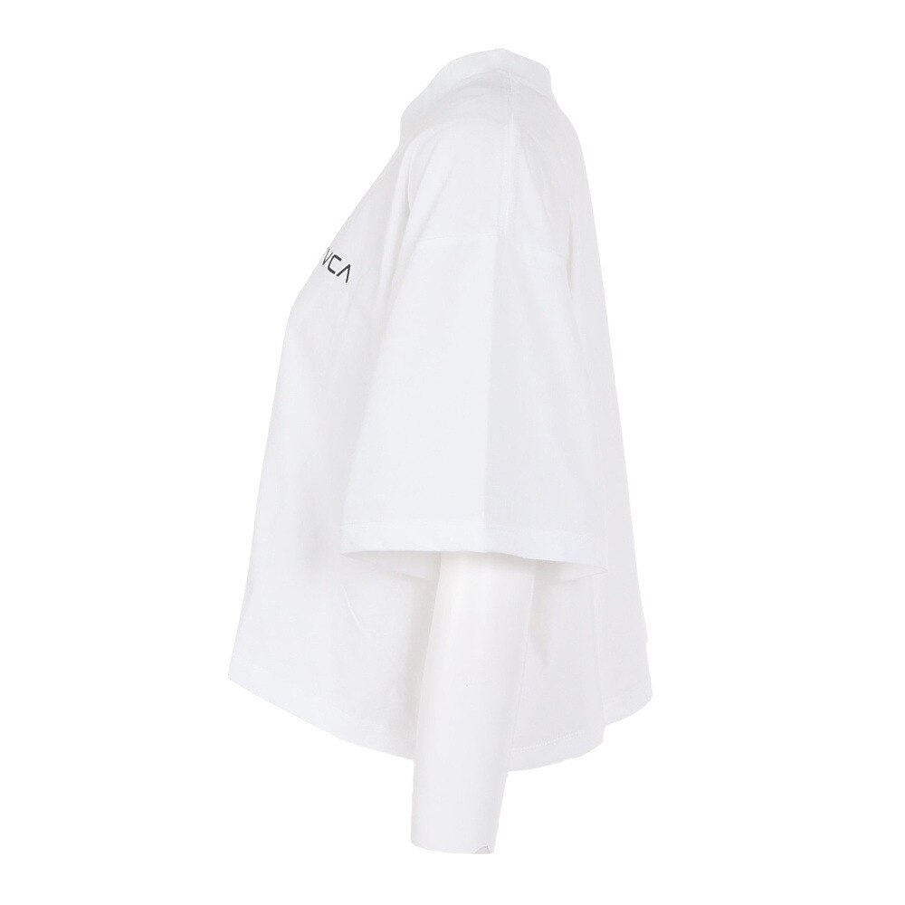 ルーカ（RVCA）（レディース）ラッシュガード 半袖 サーフ クロップド Tシャツ BE04C850 WHT