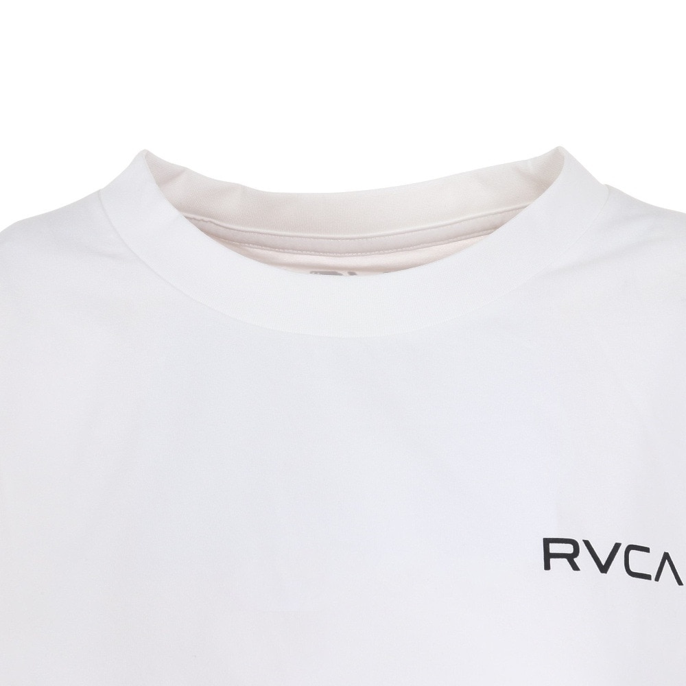 ルーカ（RVCA）（レディース）ラッシュガード 半袖 サーフ クロップド Tシャツ BE04C850 WHT