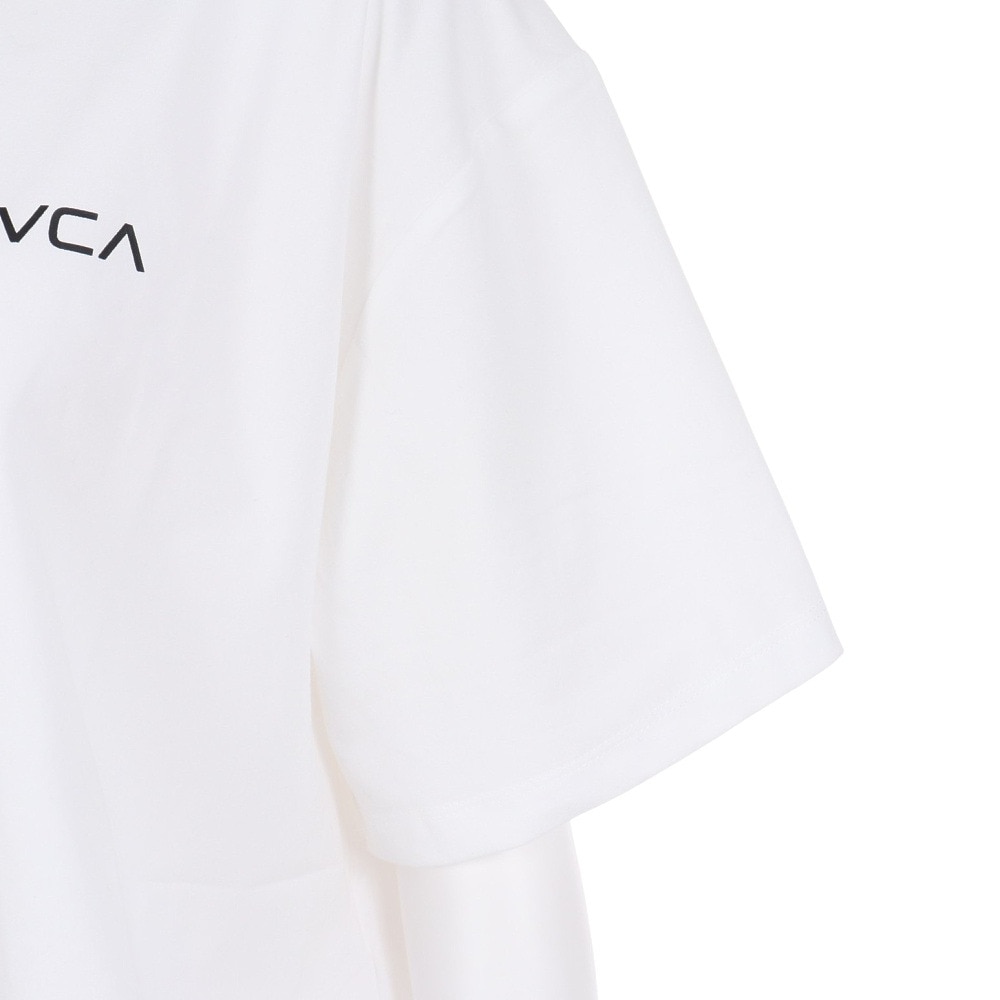 ルーカ（RVCA）（レディース）ラッシュガード 半袖 サーフ クロップド Tシャツ BE04C850 WHT