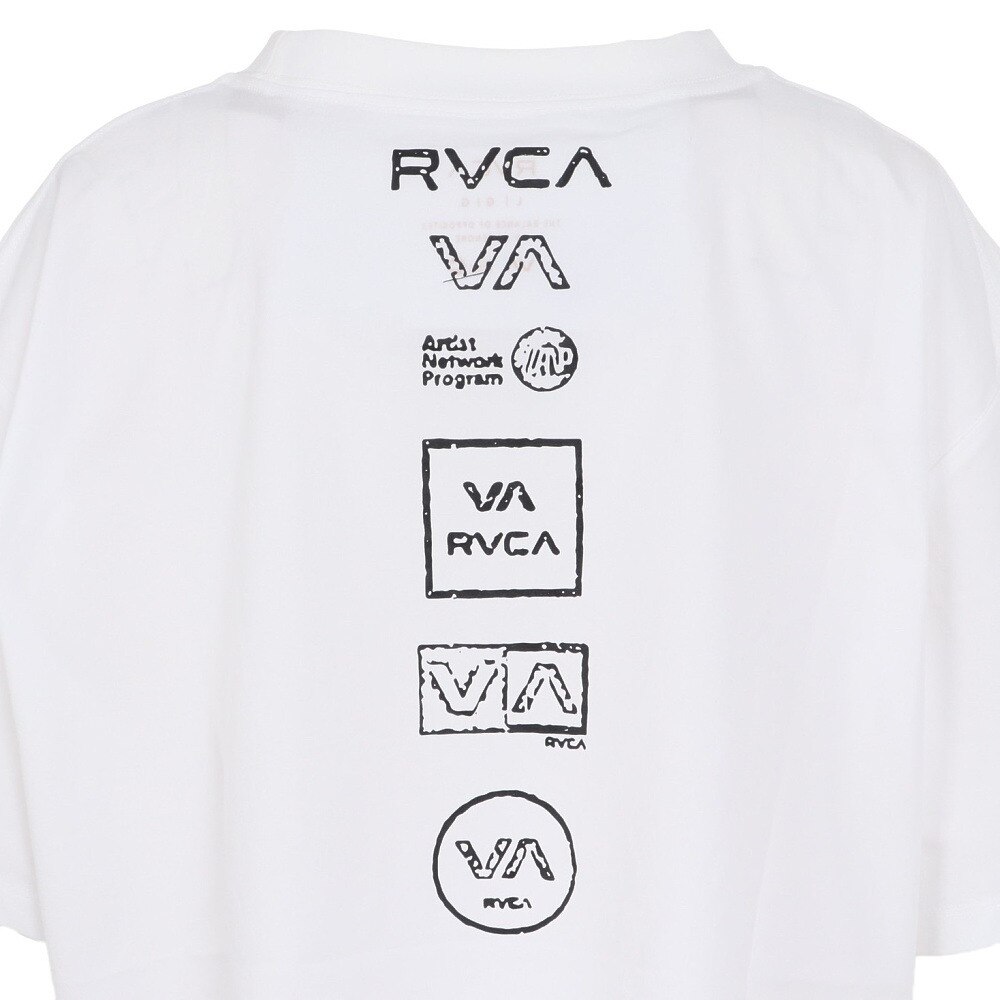ルーカ（RVCA）（レディース）ラッシュガード 半袖 サーフ クロップド Tシャツ BE04C850 WHT