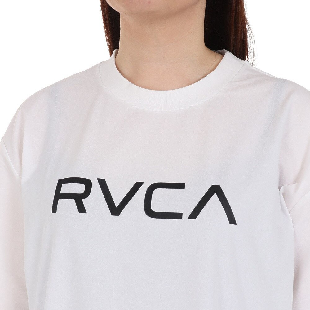 ルーカ（RVCA）（レディース）ラッシュガード 半袖 RG ショートスリーブ Tシャツ BE04C855 WHT