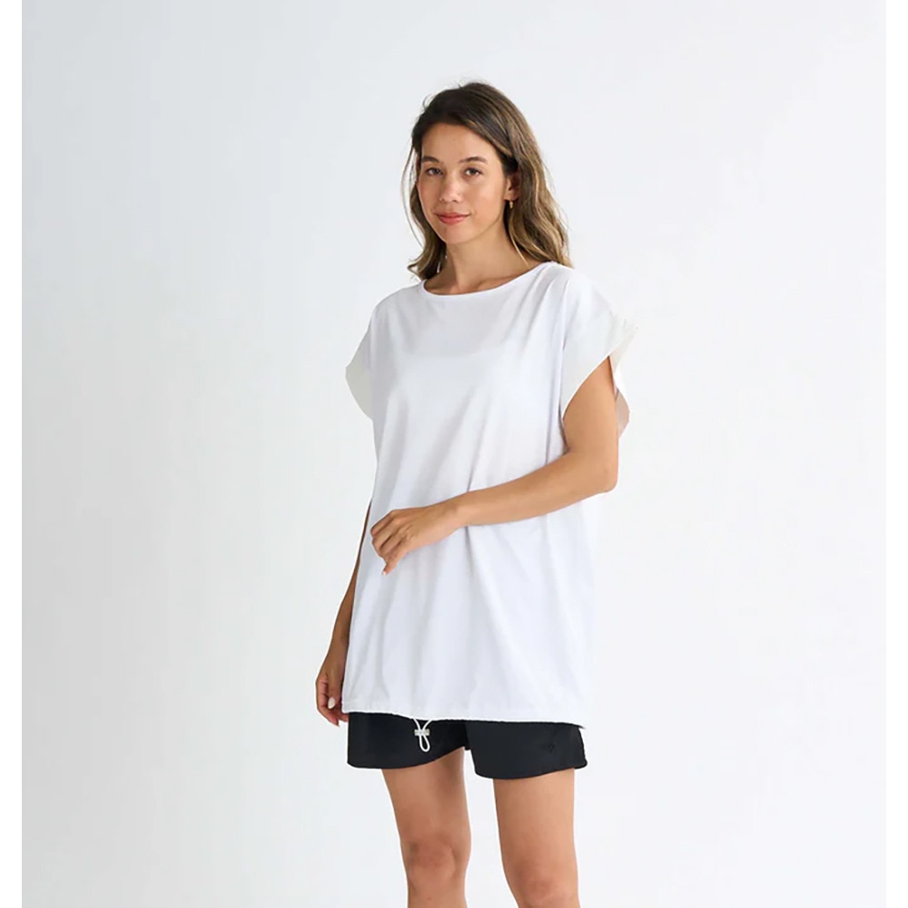 ロキシー（ROXY）（レディース）ラッシュガード 半袖 GRAN CANARIA ノースリーブラッシュTシャツ 25SPRLY251053WHT