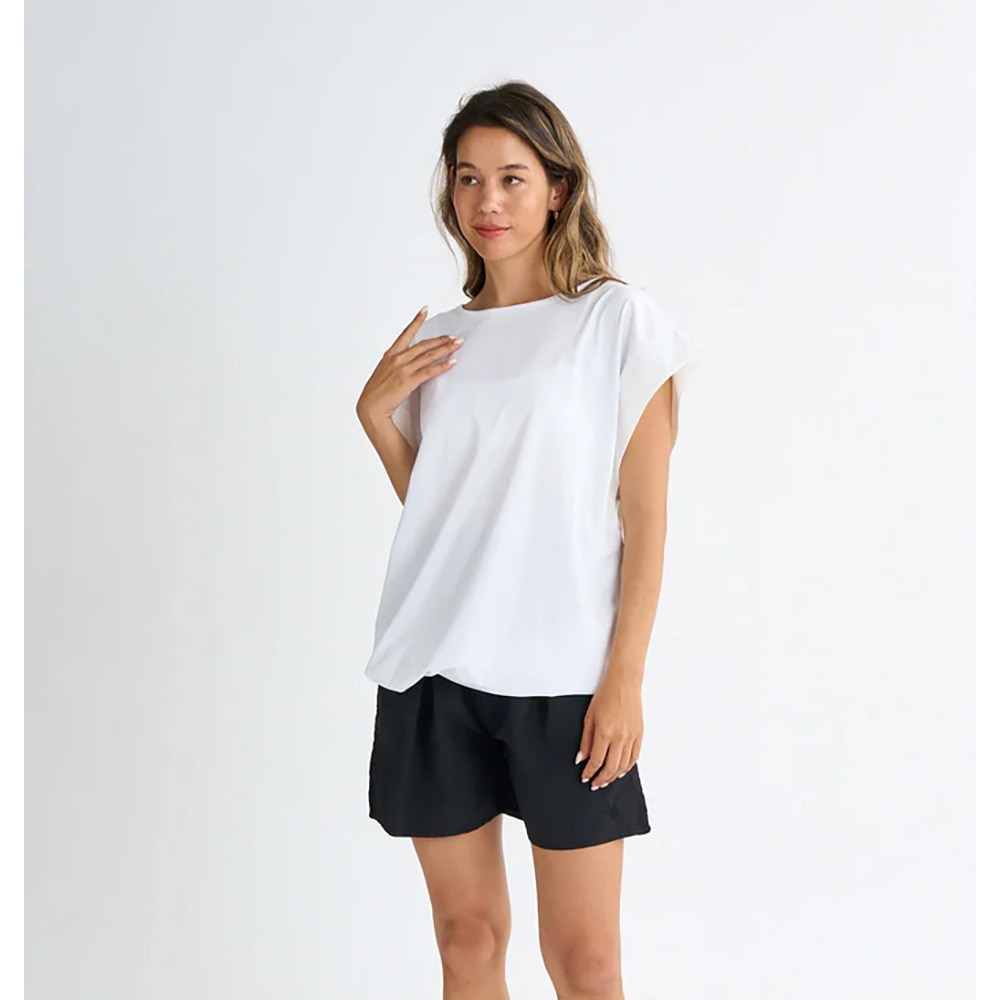 ロキシー（ROXY）（レディース）ラッシュガード 半袖 GRAN CANARIA ノースリーブラッシュTシャツ 25SPRLY251053WHT