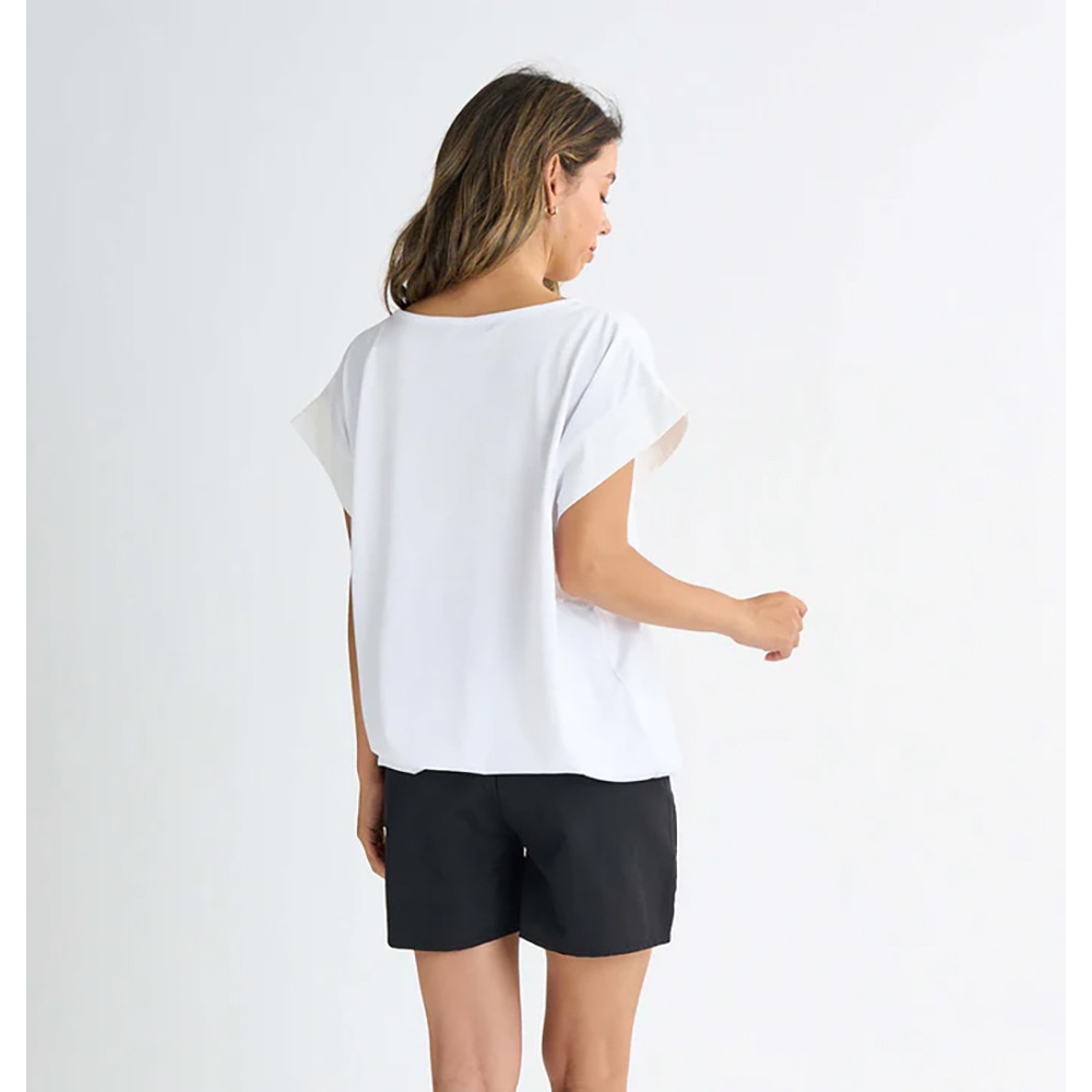 ロキシー（ROXY）（レディース）ラッシュガード 半袖 GRAN CANARIA ノースリーブラッシュTシャツ 25SPRLY251053WHT