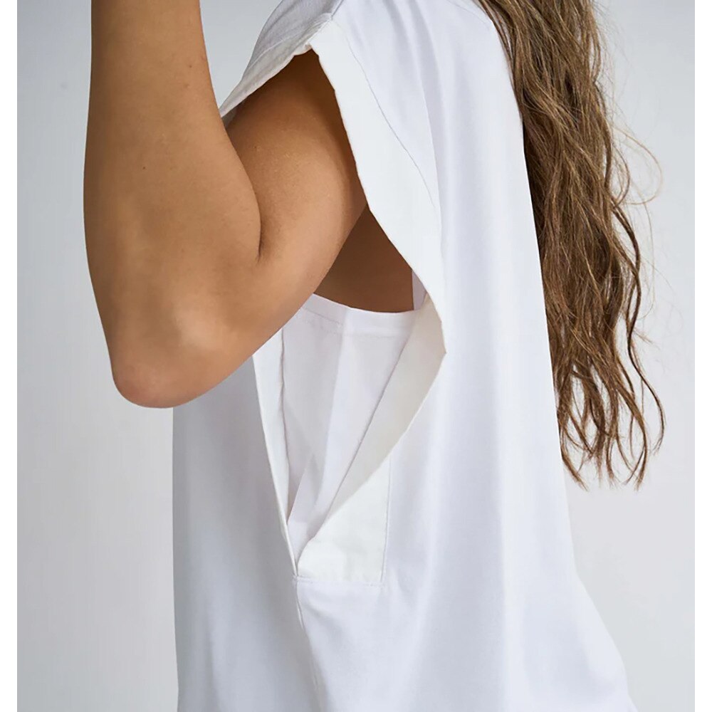 ロキシー（ROXY）（レディース）ラッシュガード 半袖 GRAN CANARIA ノースリーブラッシュTシャツ 25SPRLY251053WHT