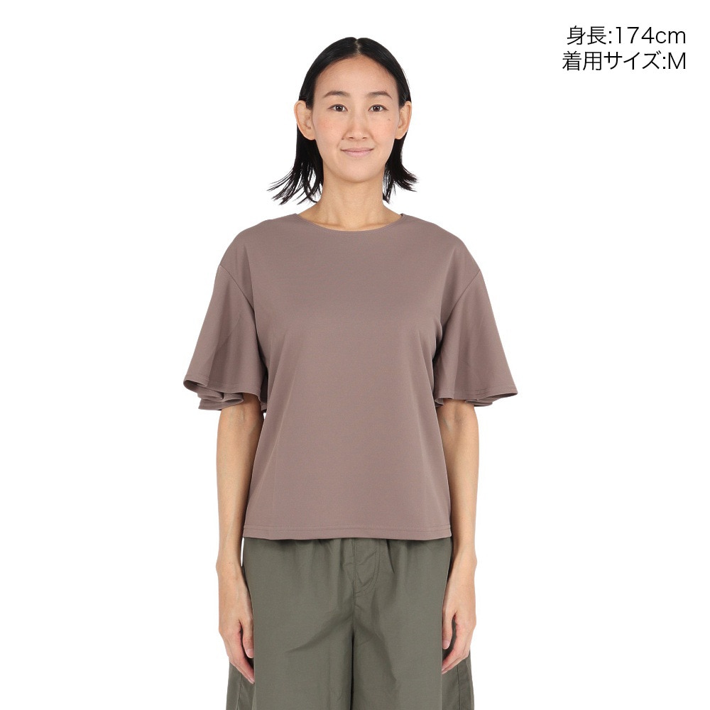 アクア（AQA）（レディース）ラッシュガード 半袖 フレアシャツ Mサイズ KW-4656 MO M