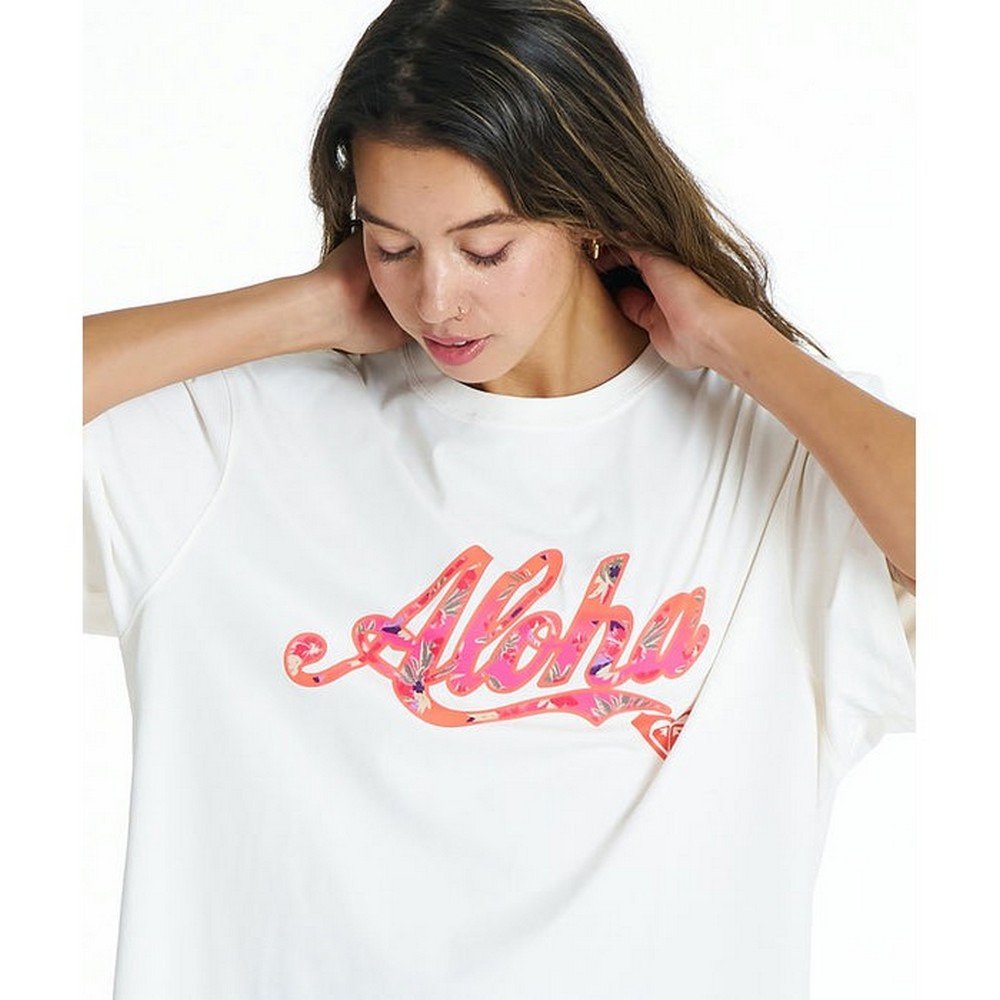 ロキシー（ROXY）（レディース）半袖 HIBISCUS COVE ラッシュTシャツ 26SU RLY262022 NAT