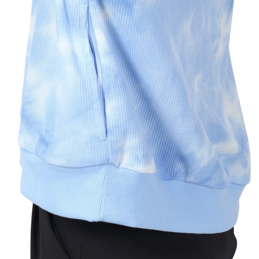 オーシャンパシフィック（Ocean Pacific）（レディース）UVカット 速乾 ワッフルジップ ラッシュガード パーカー 522488BLU ブルー タイダイ