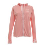 らすてぃ(レディース)ラッシュガード フルジップ 長袖 922466PNK ピンク 水陸両用 UVカット 日焼け防止 接触冷感 速乾