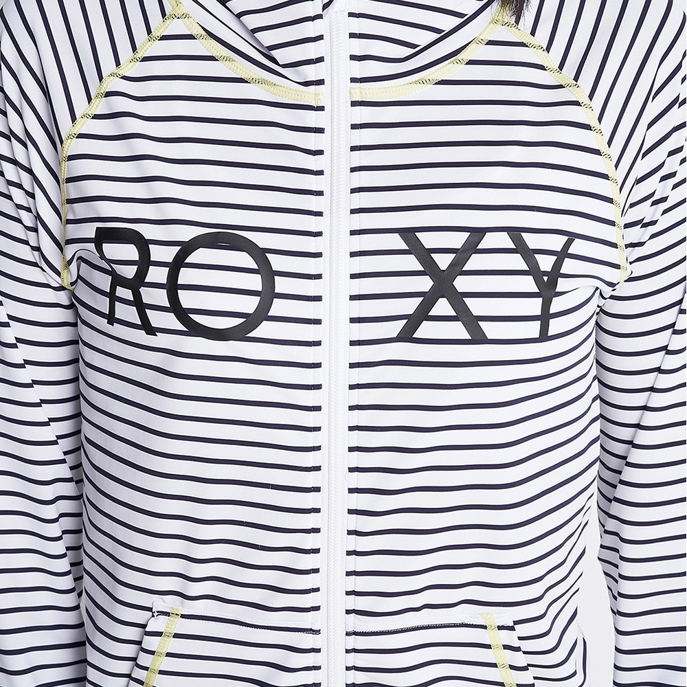 ロキシー（ROXY）（レディース）ラッシュガード 長袖 パーカー UVカット 紫外線対策 吸汗速乾 RASHIE PARKA RLY225054NBO ボーダー